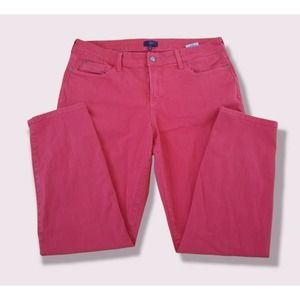 NYDJ Jeans size 12 Red Ankle 5 Pocket stretch